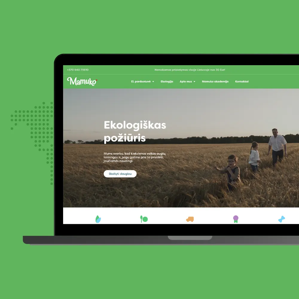 Mamuko – svetainės ekrano nuotrauka