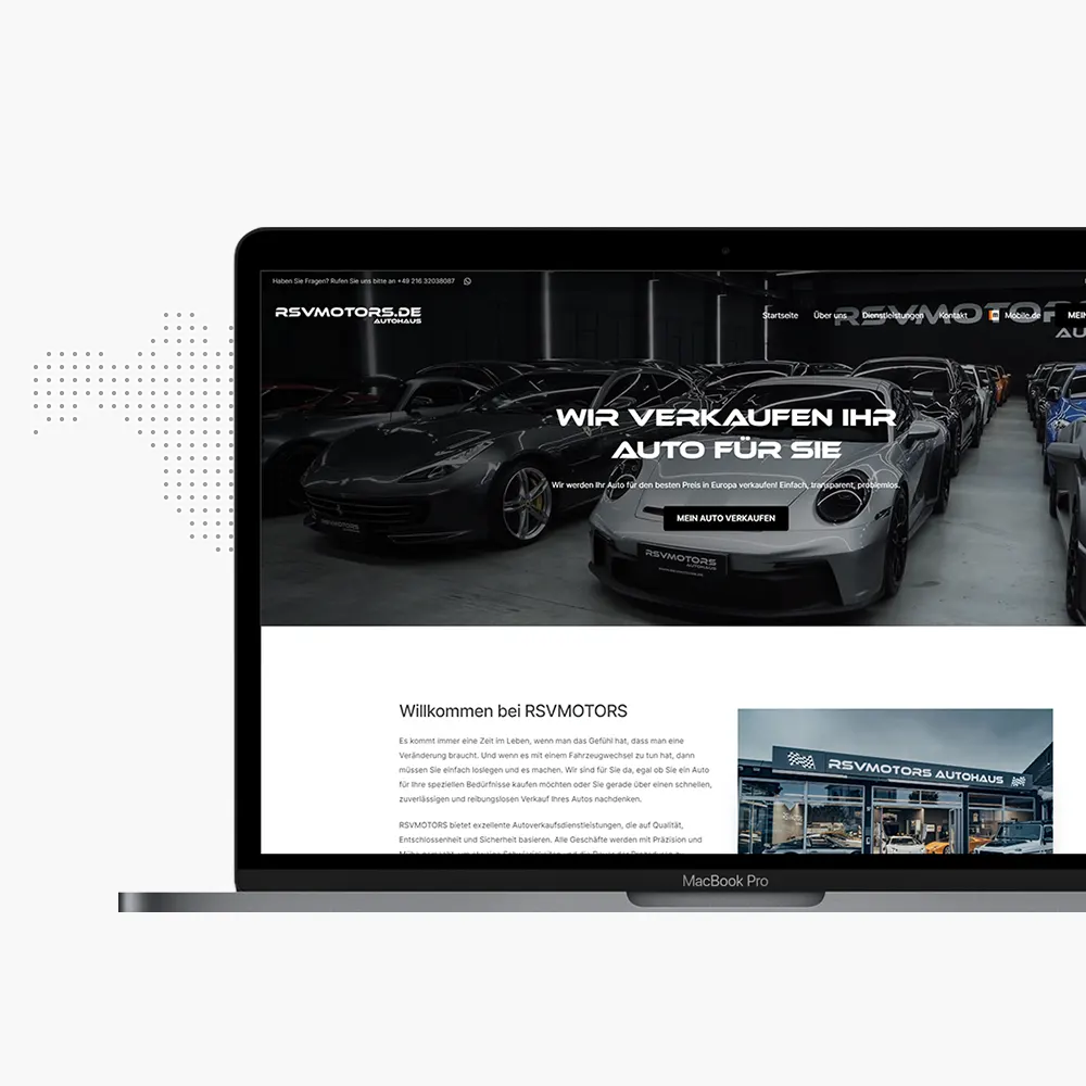 RSVMotors – svetainės ekrano nuotrauka